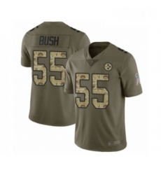 Mens Pittsburgh Steelers 55 Devin Bush Limited Olive Camo 2017 Salute to Service Football Jersey Mens Pittsburgh Steelers 55 Devin Bush Limited Olive Camo 2017 Salute to Service Football Jersey