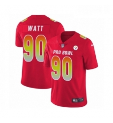 Mens Pittsburgh Steelers 90 T J Watt Limited Red AFC 2019 Pro Bowl Football Jersey Mens Pittsburgh Steelers 90 T J Watt Limited Red AFC 2019 Pro Bowl Football Jersey