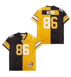 Men's Pittsburgh Steelers Hines Ward #86 Gold Black Split Stitched NFL Football Jersey Men's Pittsburgh Steelers Hines Ward #86 Gold Black Split Stitched NFL Football Jersey
