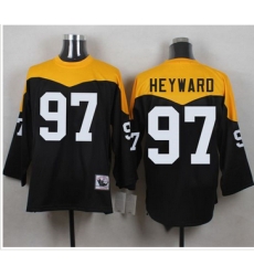 Mitchell And Ness 1967 Pittsburgh Steelers 97 Cameron Heyward Black Yelllow Throwback Men 27s Stitc Mitchell And Ness 1967 Pittsburgh Steelers 97 Cameron Heyward Black Yelllow Throwback Men 27s Stitc