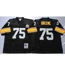 Mitchell And Ness Steelers #75 Joe Greene Black Throwback Stitched NFL Jersey Mitchell And Ness Steelers #75 Joe Greene Black Throwback Stitched NFL Jersey