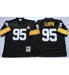 Mitchell And Ness Steelers #95 95 Greg Lloyd Black Throwback Stitched NFL Jersey Mitchell And Ness Steelers #95 95 Greg Lloyd Black Throwback Stitched NFL Jersey
