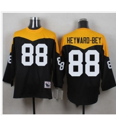 Mitchell&Ness 1967 Pittsburgh Steelers 88 Darrius Heyward Bey Black Yelllow Throwback Mens Stitched Mitchell&Ness 1967 Pittsburgh Steelers 88 Darrius Heyward Bey Black Yelllow Throwback Mens Stitched