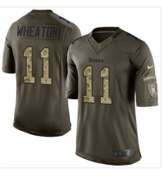 Nike Pittsburgh Steelers #11 Markus Wheaton Green Men 27s Stitched NFL Limited Salute to Service Jersey Nike Pittsburgh Steelers #11 Markus Wheaton Green Men 27s Stitched NFL Limited Salute to Service Jersey