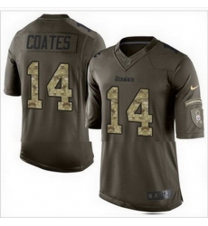 Nike Pittsburgh Steelers #14 Sammie Coates Green Mens Stitched NFL Limited Salute to Service Jersey Nike Pittsburgh Steelers #14 Sammie Coates Green Mens Stitched NFL Limited Salute to Service Jersey