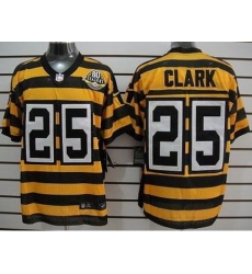 Nike Pittsburgh Steelers 25 Ryan Clark Yellow Black 80th Throwback NFL Jersey Nike Pittsburgh Steelers 25 Ryan Clark Yellow Black 80th Throwback NFL Jersey