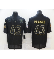 Nike Pittsburgh Steelers 43 Troy Polamalu Black 2020 Salute To Service Limited Jersey Nike Pittsburgh Steelers 43 Troy Polamalu Black 2020 Salute To Service Limited Jersey
