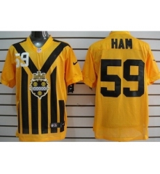 Nike Pittsburgh Steelers 59 Jack Ham Yellow Elite 1933s Throwback NFL Jersey Nike Pittsburgh Steelers 59 Jack Ham Yellow Elite 1933s Throwback NFL Jersey