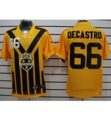 Nike Pittsburgh Steelers 66 David DeCastro Yellow 1933s Throwback Elite NFL Jersey Nike Pittsburgh Steelers 66 David DeCastro Yellow 1933s Throwback Elite NFL Jersey