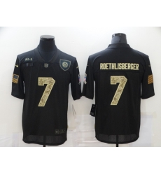 Nike Pittsburgh Steelers 7 Ben Roethlisberger Black Camo 2020 Salute To Service Limited Jersey Nike Pittsburgh Steelers 7 Ben Roethlisberger Black Camo 2020 Salute To Service Limited Jersey
