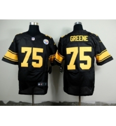 Nike Pittsburgh Steelers 75 joe greene Black Elite Gold No NFL Jersey Nike Pittsburgh Steelers 75 joe greene Black Elite Gold No NFL Jersey