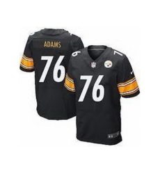 Nike Pittsburgh Steelers 76 Mike Adams Black Elite NFL Jersey Nike Pittsburgh Steelers 76 Mike Adams Black Elite NFL Jersey