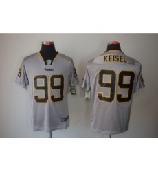 Nike Pittsburgh Steelers 99 Brett Keisel Grey Elite Lights Out NFL Jersey Nike Pittsburgh Steelers 99 Brett Keisel Grey Elite Lights Out NFL Jersey