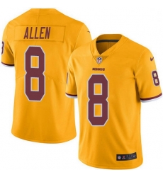 Nike Redskins 8 Kyle Allen Gold Men Stitched NFL Limited Rush Jersey Nike Redskins 8 Kyle Allen Gold Men Stitched NFL Limited Rush Jersey