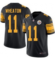Nike Steelers #11 Markus Wheaton Black Mens Stitched NFL Limited Rush Jersey Nike Steelers #11 Markus Wheaton Black Mens Stitched NFL Limited Rush Jersey