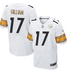 Nike Steelers #17 Joe Gilliam White Mens Stitched NFL Elite Jersey Nike Steelers #17 Joe Gilliam White Mens Stitched NFL Elite Jersey