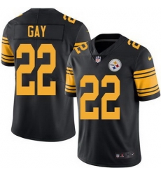 Nike Steelers #22 William Gay Black Mens Stitched NFL Limited Rush Jersey Nike Steelers #22 William Gay Black Mens Stitched NFL Limited Rush Jersey