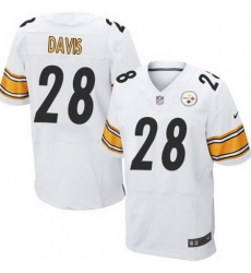 Nike Steelers #28 Sean Davis White Mens Stitched NFL Elite Jersey Nike Steelers #28 Sean Davis White Mens Stitched NFL Elite Jersey