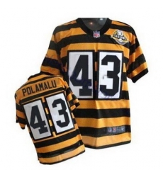 Nike Steelers 43 troy polamalu yellow black 80th throwback jerseys Nike Steelers 43 troy polamalu yellow black 80th throwback jerseys