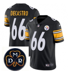 Nike Steelers #66 David DeCastro Black Mens NFL Vapor Untouchable Limited Stitched With MDR Dan Rooney Patch Jersey Nike Steelers #66 David DeCastro Black Mens NFL Vapor Untouchable Limited Stitched With MDR Dan Rooney Patch Jersey