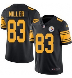 Nike Steelers #83 Heath Miller Black Mens Stitched NFL Limited Rush Jersey Nike Steelers #83 Heath Miller Black Mens Stitched NFL Limited Rush Jersey