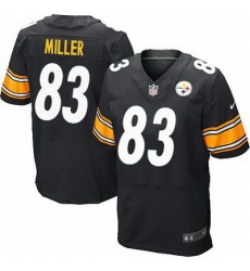 Nike Steelers #83 Heath Miller Black Team Color Mens Stitched NFL Elite Jersey Nike Steelers #83 Heath Miller Black Team Color Mens Stitched NFL Elite Jersey