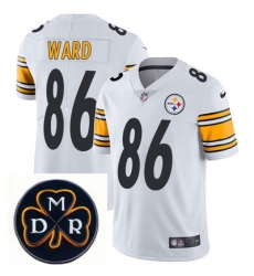 Nike Steelers #86 Hines Ward White Mens NFL Vapor Untouchable Limited Stitched With MDR Dan Rooney Patch Jersey Nike Steelers #86 Hines Ward White Mens NFL Vapor Untouchable Limited Stitched With MDR Dan Rooney Patch Jersey