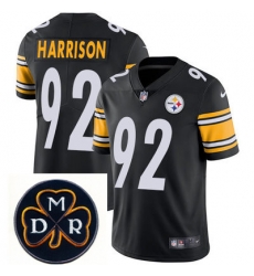 Nike Steelers #92 James Harrison Black Mens NFL Vapor Untouchable Limited Stitched With MDR Dan Rooney Patch Jersey Nike Steelers #92 James Harrison Black Mens NFL Vapor Untouchable Limited Stitched With MDR Dan Rooney Patch Jersey