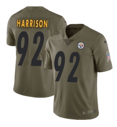 Nike Steelers #92 James Harrison Olive Mens Stitched NFL Limited 2017 Salute to Service Jersey Nike Steelers #92 James Harrison Olive Mens Stitched NFL Limited 2017 Salute to Service Jersey