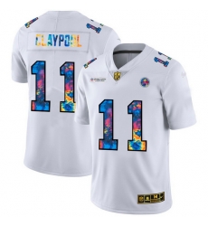 Pittsburgh Steelers 11 Chase Claypool Men White Nike Multi Color 2020 NFL Crucial Catch Limited NFL Jersey Pittsburgh Steelers 11 Chase Claypool Men White Nike Multi Color 2020 NFL Crucial Catch Limited NFL Jersey
