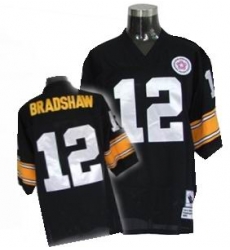 Pittsburgh Steelers 12 BRADSHAW black mitchellandness Pittsburgh Steelers 12 BRADSHAW black mitchellandness