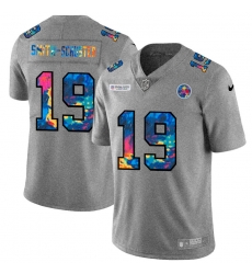 Pittsburgh Steelers 19 JuJu Smith Schuster Men Nike Multi Color 2020 NFL Crucial Catch NFL Jersey Greyheather Pittsburgh Steelers 19 JuJu Smith Schuster Men Nike Multi Color 2020 NFL Crucial Catch NFL Jersey Greyheather