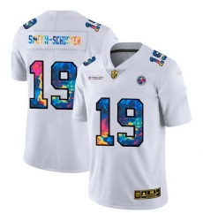 Pittsburgh Steelers 19 JuJu Smith Schuster Men White Nike Multi Color 2020 NFL Crucial Catch Limited NFL Jersey Pittsburgh Steelers 19 JuJu Smith Schuster Men White Nike Multi Color 2020 NFL Crucial Catch Limited NFL Jersey