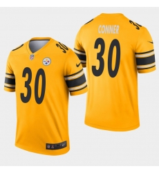 Pittsburgh Steelers 30 James Conner Inverted Legend Gold Jersey Pittsburgh Steelers 30 James Conner Inverted Legend Gold Jersey