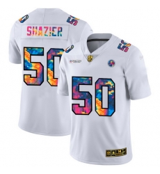 Pittsburgh Steelers 50 Ryan Shazier Men White Nike Multi Color 2020 NFL Crucial Catch Limited NFL Jersey Pittsburgh Steelers 50 Ryan Shazier Men White Nike Multi Color 2020 NFL Crucial Catch Limited NFL Jersey