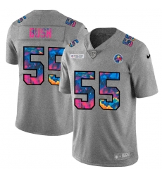 Pittsburgh Steelers 55 Devin Bush Men Nike Multi Color 2020 NFL Crucial Catch NFL Jersey Greyheather Pittsburgh Steelers 55 Devin Bush Men Nike Multi Color 2020 NFL Crucial Catch NFL Jersey Greyheather