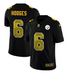 Pittsburgh Steelers 6 Devlin Hodges Men Black Nike Golden Sequin Vapor Limited NFL Jersey Pittsburgh Steelers 6 Devlin Hodges Men Black Nike Golden Sequin Vapor Limited NFL Jersey