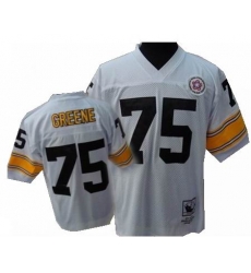 Pittsburgh Steelers 75 Joe Greene white Mitchellandness throwback jerseys Pittsburgh Steelers 75 Joe Greene white Mitchellandness throwback jerseys