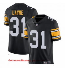 Steelers 31 Justin Layne Black Alternate Men Stitched Football Vapor Untouchable Limited Jersey Steelers 31 Justin Layne Black Alternate Men Stitched Football Vapor Untouchable Limited Jersey