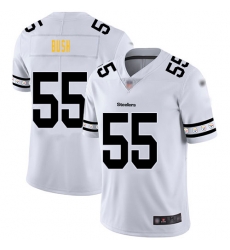 Steelers 55 Devin Bush White Men Stitched Football Limited Team Logo Fashion Jersey Steelers 55 Devin Bush White Men Stitched Football Limited Team Logo Fashion Jersey