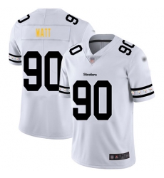 Steelers 90 T J Watt White Men Stitched Football Limited Team Logo Fashion Jersey Steelers 90 T J Watt White Men Stitched Football Limited Team Logo Fashion Jersey