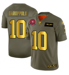 49ers 10 Jimmy Garoppolo Camo Gold Men Stitched Football Limited 2019 Salute To Service Jersey 49ers 10 Jimmy Garoppolo Camo Gold Men Stitched Football Limited 2019 Salute To Service Jersey