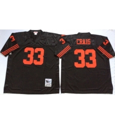 49ers 33 Roger Craig Black Throwback Jersey 49ers 33 Roger Craig Black Throwback Jersey