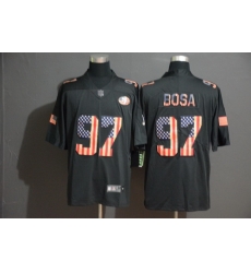49ers 97 Nick Bosa 2019 Black Salute To Service USA Flag Fashion Limited Jersey 49ers 97 Nick Bosa 2019 Black Salute To Service USA Flag Fashion Limited Jersey