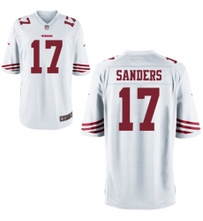 Men 49ers 17 Emmanuel Sanders White Game Stitched NFL Jersey Men 49ers 17 Emmanuel Sanders White Game Stitched NFL Jersey