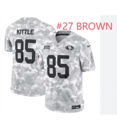 Men 49ers Ji'Ayir Brown 2024 salute to service Stitched jersey Men 49ers Ji'Ayir Brown 2024 salute to service Stitched jersey