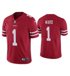Men San Francisco 49ers 1 Jimmie Ward Red Vapor limited Jersey Men San Francisco 49ers 1 Jimmie Ward Red Vapor limited Jersey