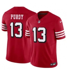 Men San Francisco 49ers 13 Brock Purdy New Red 2023 F U S E Stitched Football Jersey Men San Francisco 49ers 13 Brock Purdy New Red 2023 F U S E Stitched Football Jersey