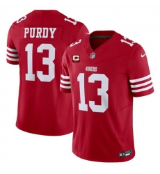 Men San Francisco 49ers 13 Brock Purdy Red 2024 F U S E With 2 Star C Patch Vapor Men San Francisco 49ers 13 Brock Purdy Red 2024 F U S E With 2 Star C Patch Vapor