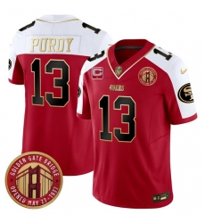 Men San Francisco 49ers 13 Brock Purdy Red F U S E Golden Gate Bridge With 1 Star C Patch Alternate Vapor Limited Stitched Football Jersey Men San Francisco 49ers 13 Brock Purdy Red F U S E Golden Gate Bridge With 1 Star C Patch Alternate Vapor Limited Stitched Football Jersey